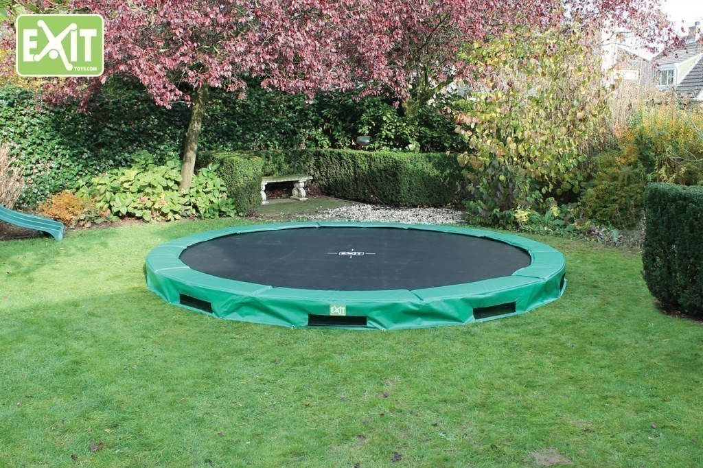 EXIT InTerra 366 Bodentrampolin 366 cm Trampolin hüpfen